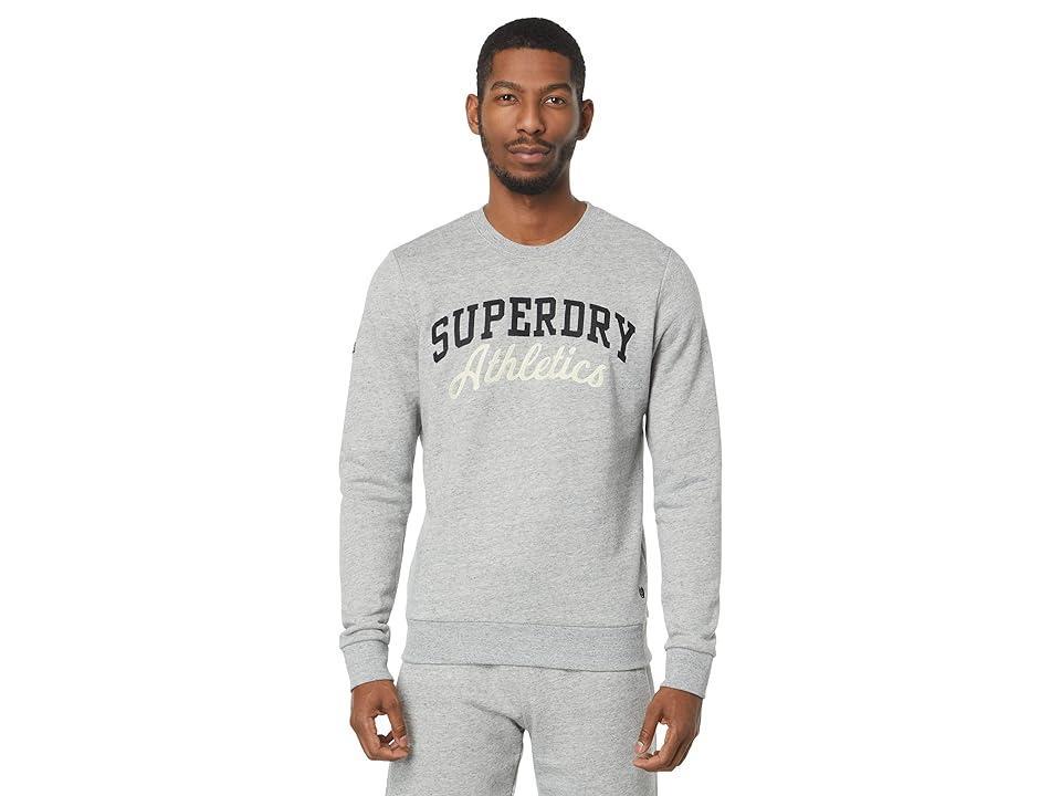 Superdry Vintage Gym Athletic Crew (Athletic Grey Marl) Men's Clothing Product Image