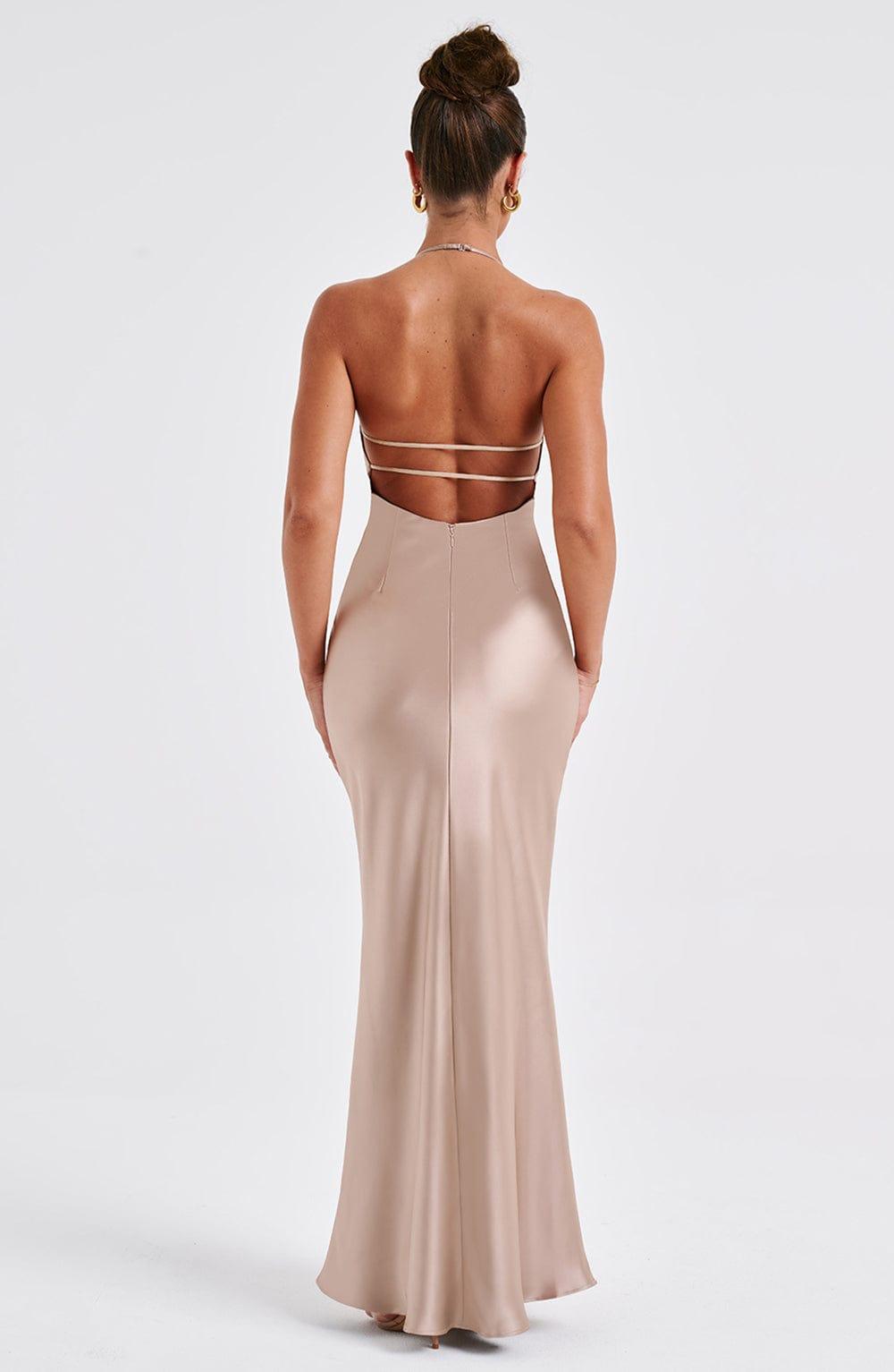 Delphine Maxi Dress - Champagne Product Image