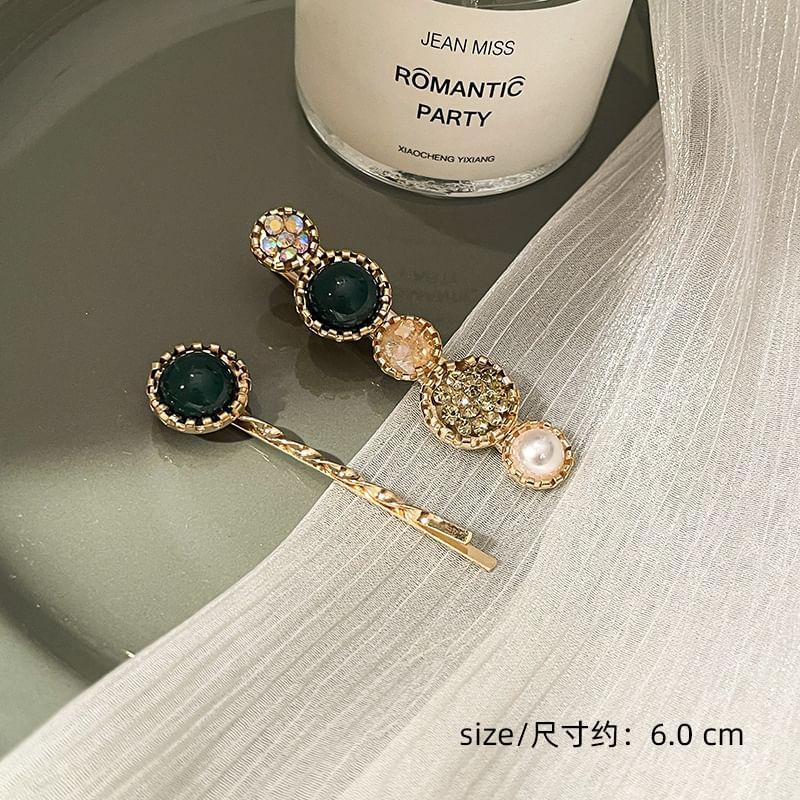 Faux Pearl / Faux Crystal / Alloy Hair Clip / Set (Various Designs) Product Image