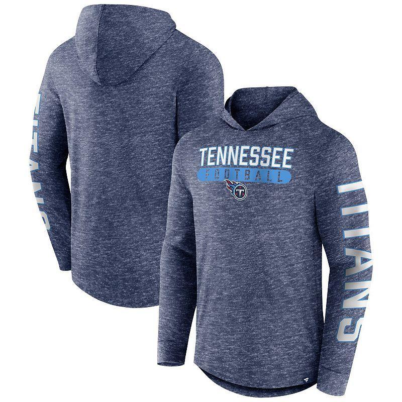 Mens Fanatics Branded Heather Tennessee Titans Pill Stack Long Sleeve Hoodie T-Shirt Blue Product Image