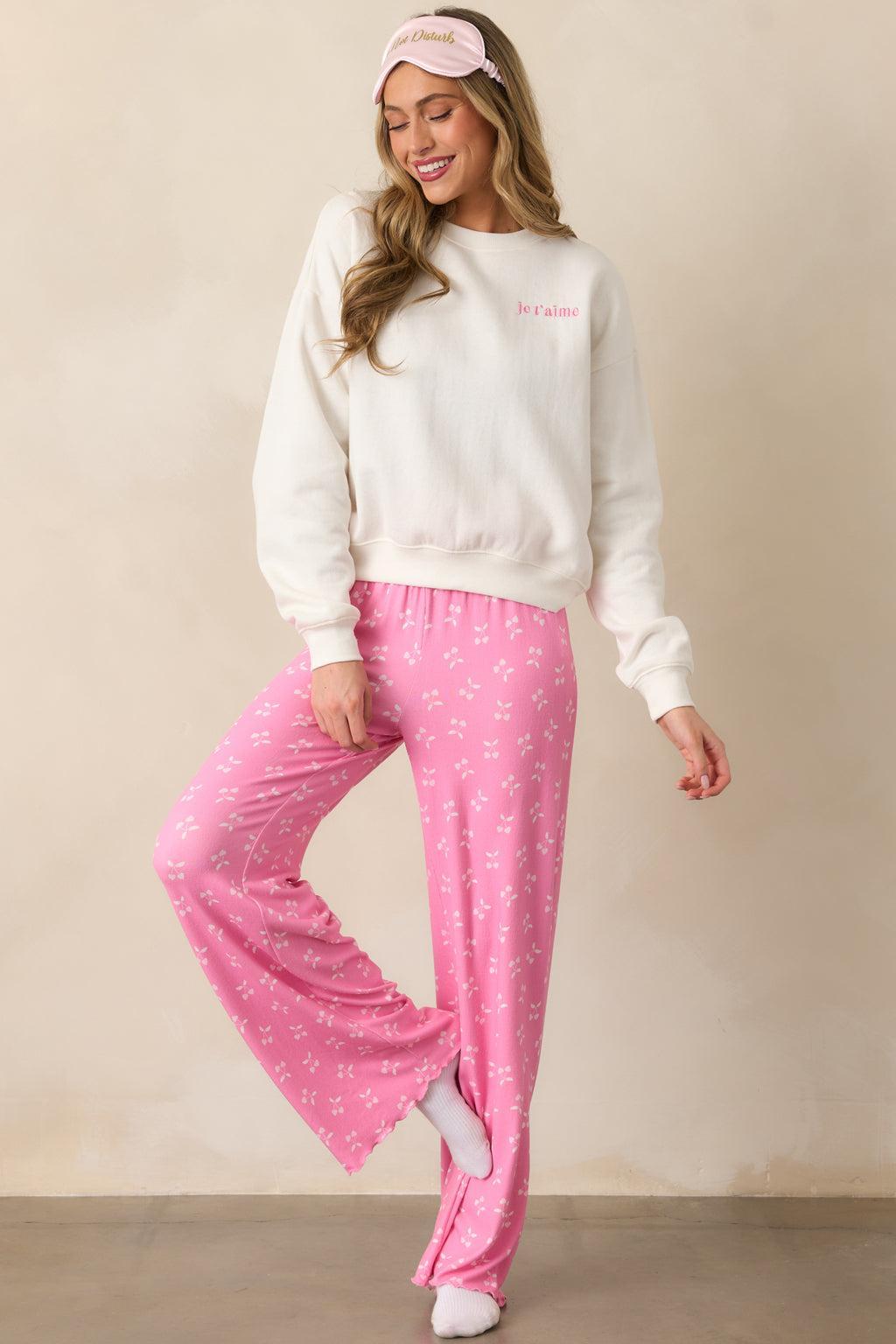 Z Supply Dawn Cherry Pink Pant Product Image