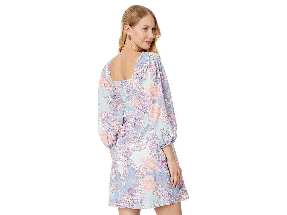 Vince Camuto Floral Balloon Sleeve Minidress Product Image