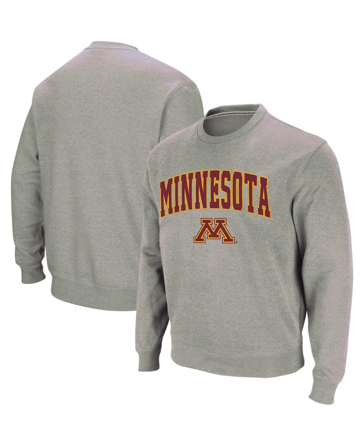 Colosseum Mens Minnesota Golden Gophers Arch & Logo Crew Neck Sweatshirt Product Image