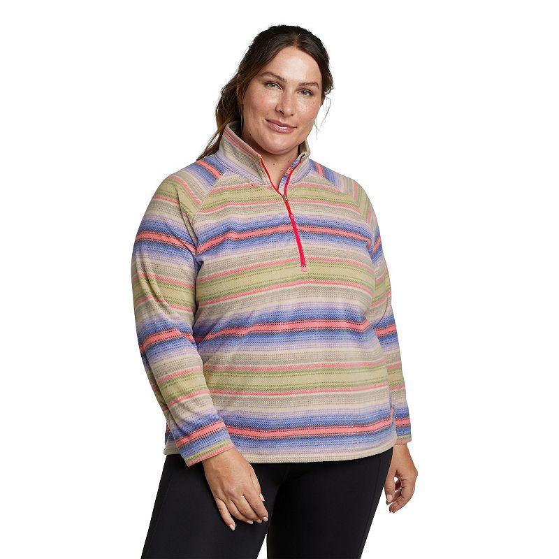 Plus Size Eddie Bauer Quest 1/4 Zip Pullover, Womens Product Image