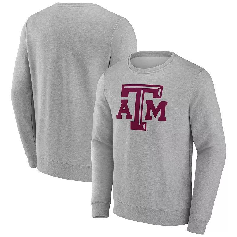 Mens Fanatics Gray Texas A&M Aggies Fleece Pullover Sweatshirt Product Image