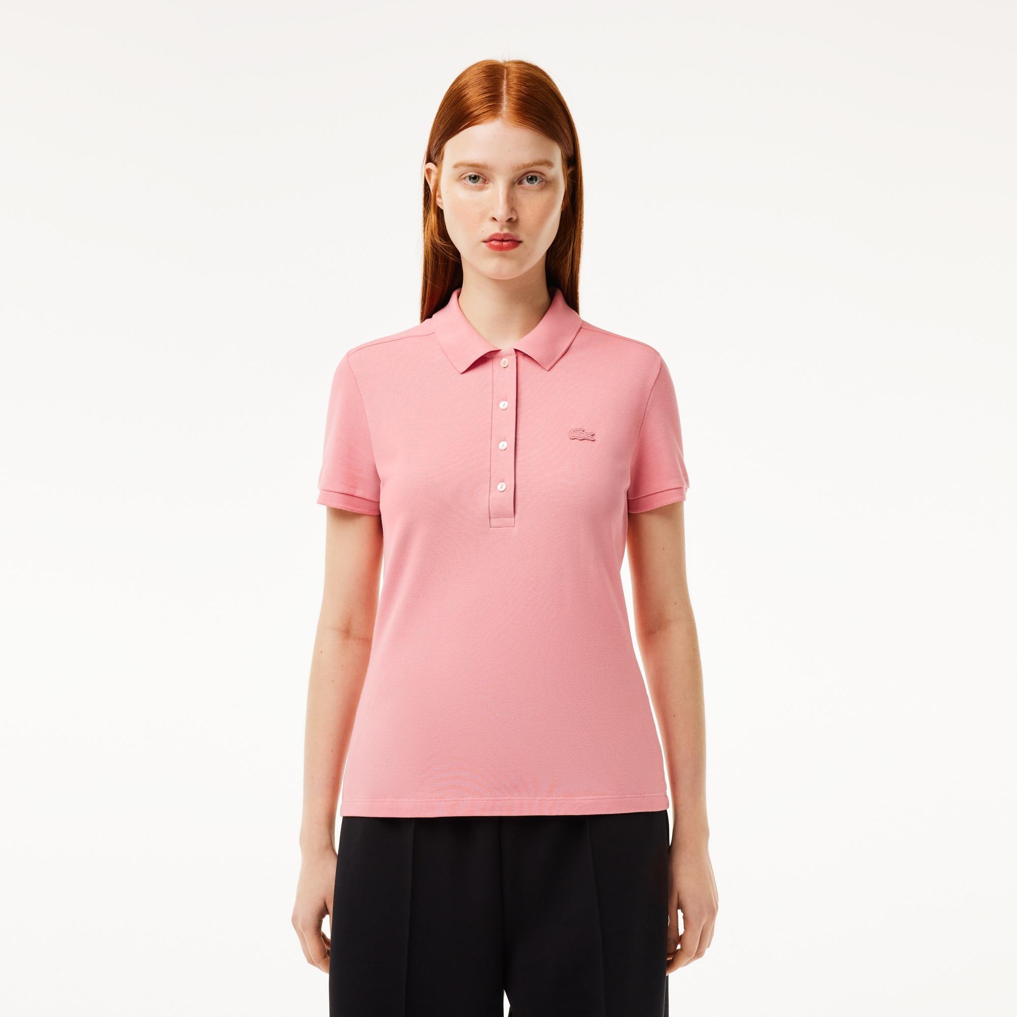 Women's L.12.D Slim Fit Stretch Mini Piqué Polo Product Image