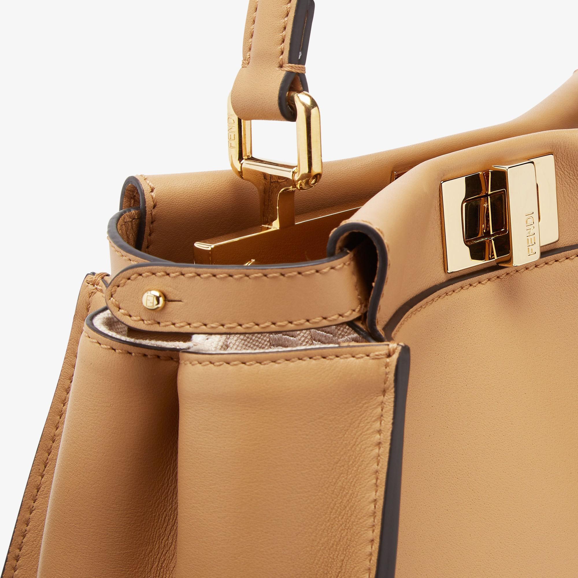 Peekaboo MiniBeige leather bag Product Image