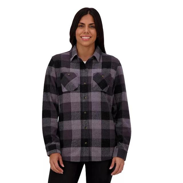 Womens ZeroXposur Billy Brushed Knit Plaid Shirt Product Image