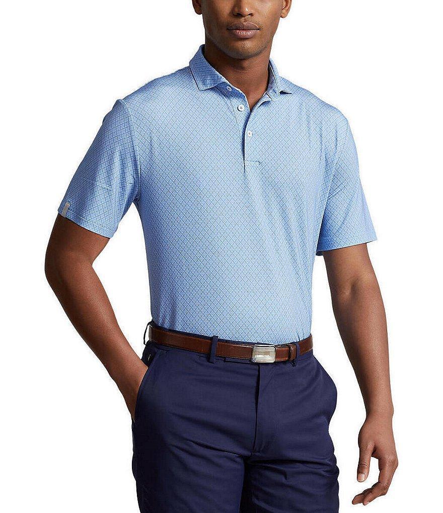 Polo Ralph Lauren RLX Golf Classic Fit Tile Print Stretch Short Sleeve Polo Shirt Product Image