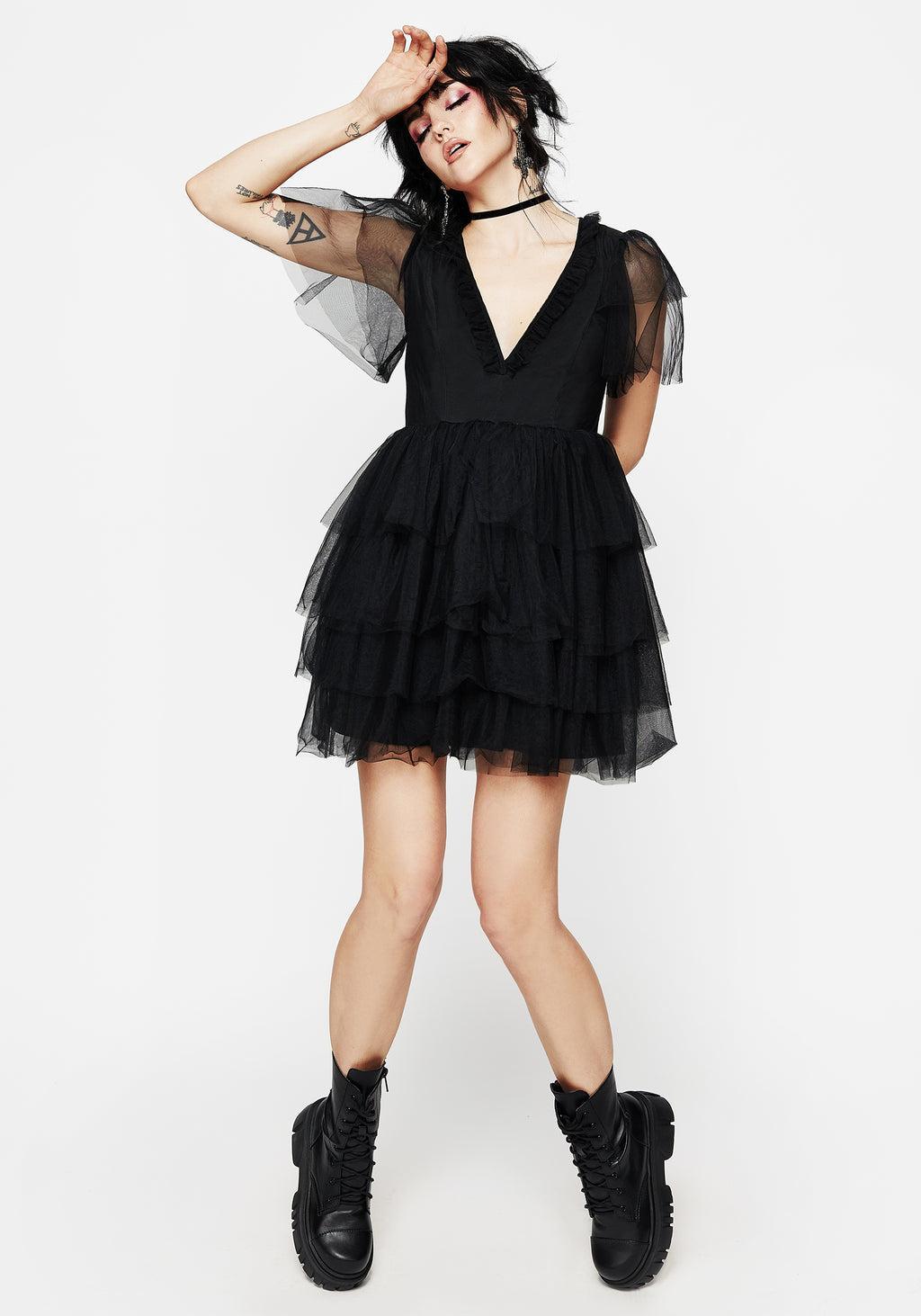 Krysta Tulle Mini Dress Product Image