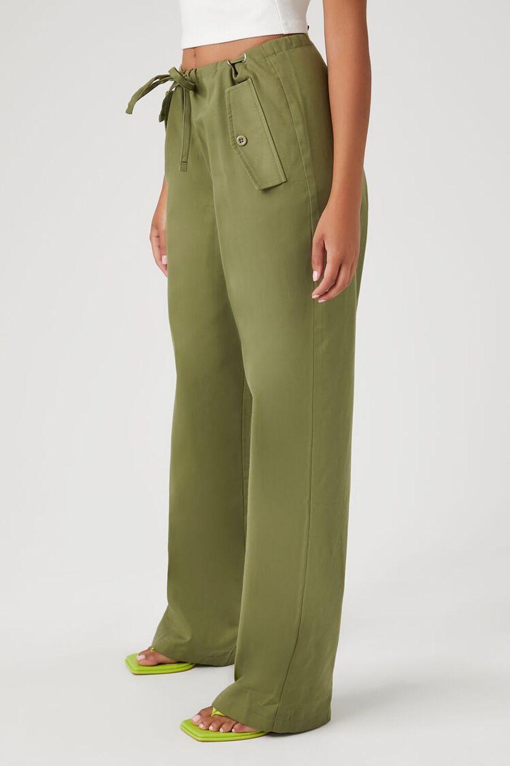 Drawstring Wide-Leg Pants | Forever 21 Product Image