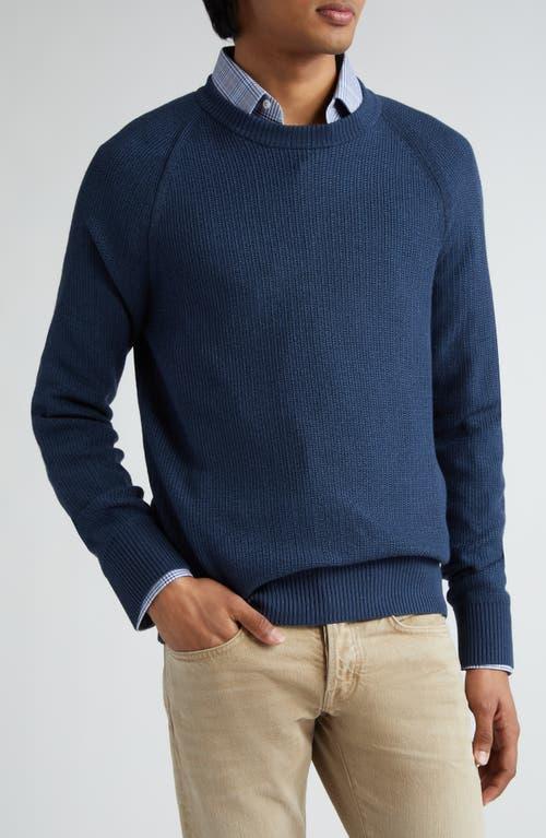 Mens Wool-Silk Crewneck Sweater Product Image