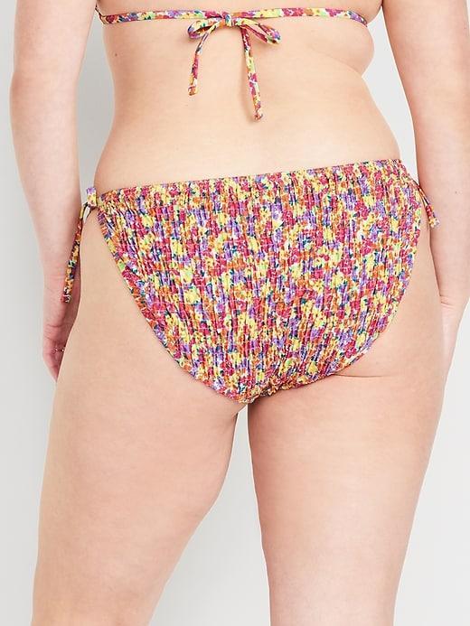 Mid-Rise String Bikini Swim Bottoms Product Image