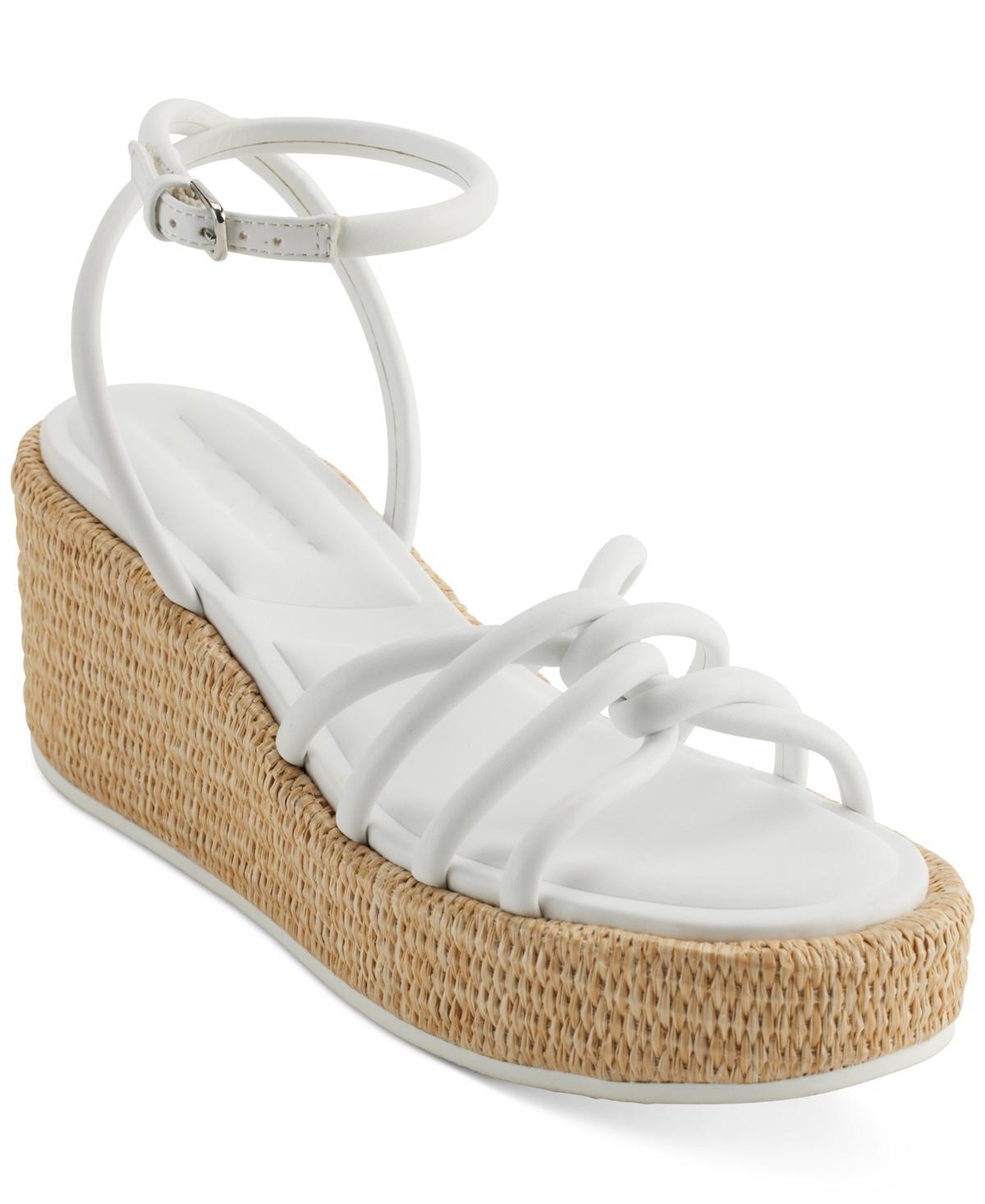 Dkny Womens Cyrilla Strappy Platform Wedge Sandals Product Image