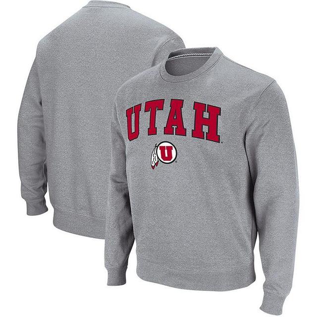 Colosseum Mens Utah Utes Arch and Logo Crew Neck Sweatshirt Product Image