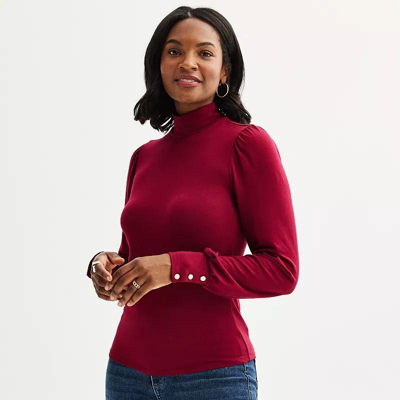 Womens Draper James Puffed Sleeve Tee Product Image