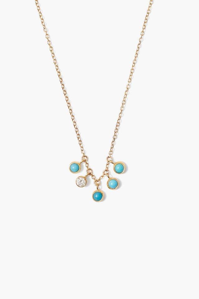 Chan Luu Diamond Bezel & Turquoise Necklace Product Image