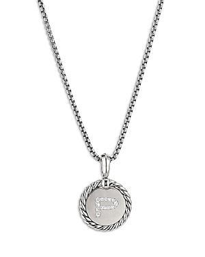 Womens Initial Charm with Pav Diamonds Product Image