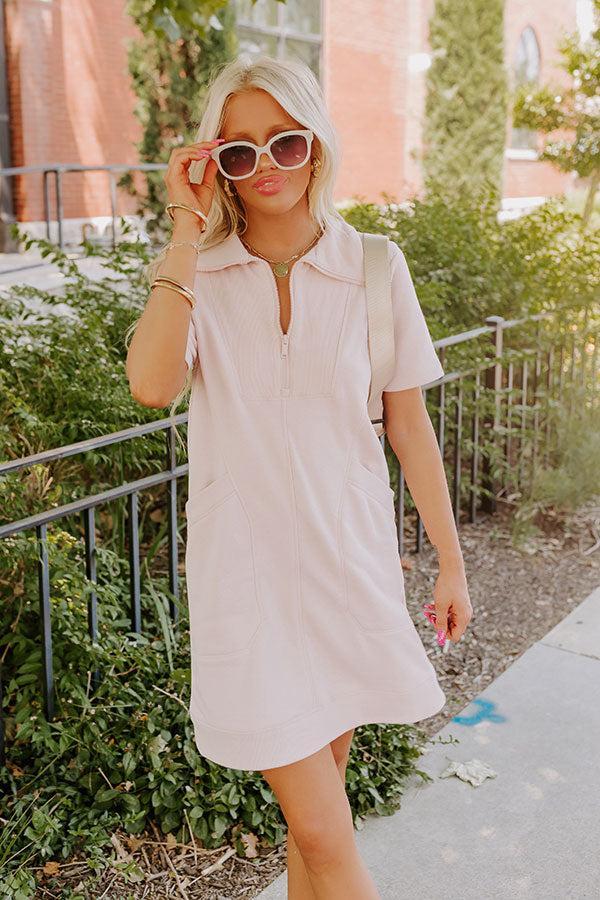 Casual Outing Mini Dress in Blush Product Image