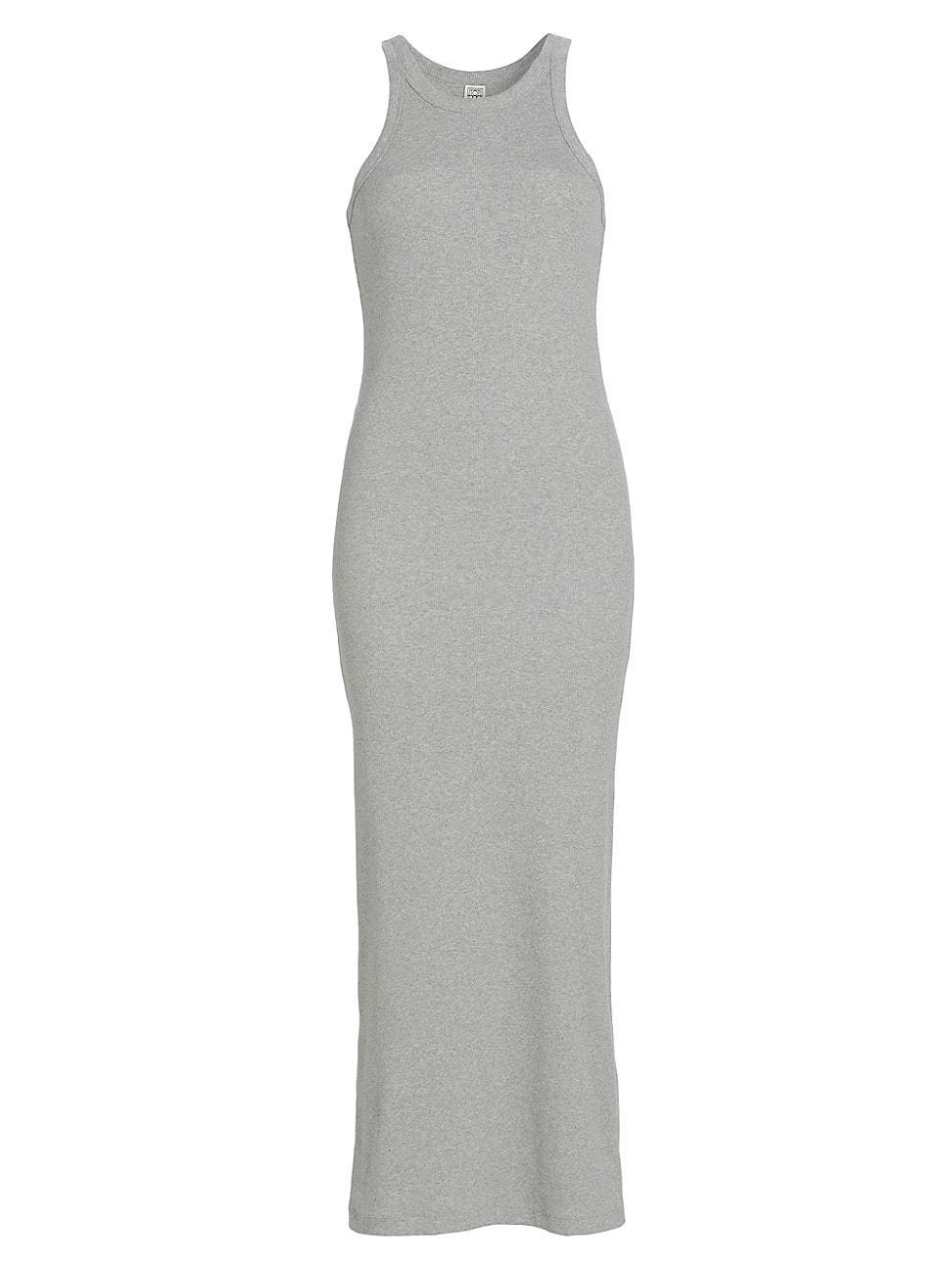 Womens Rib-Knit Cotton-Blend Tank Dress Product Image