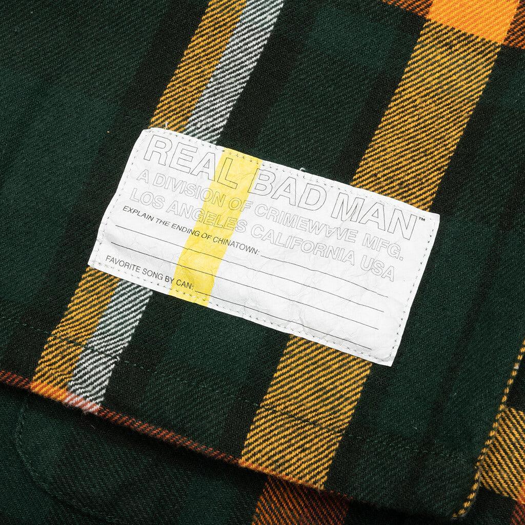 Work Flannel Shirt - Green Male Product Image