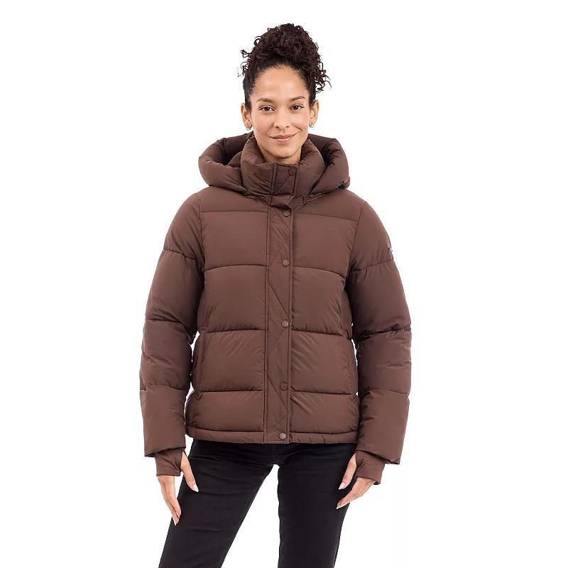 Womens BCBGeneration Short Hooded Puffer Jacket Product Image