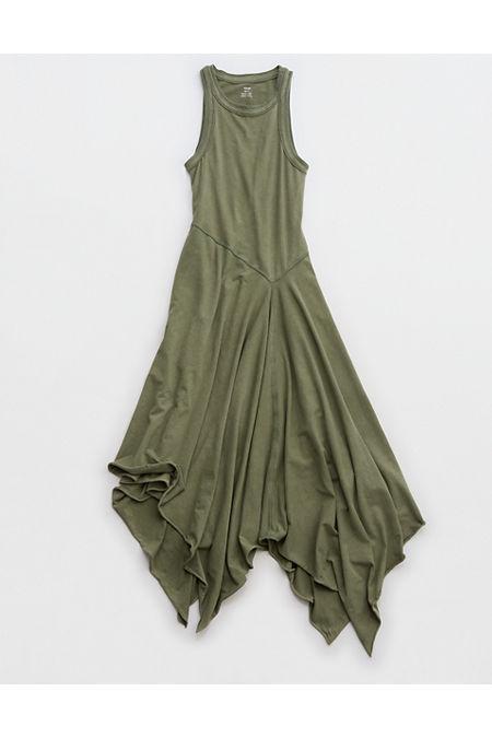 Aerie Tank Asymmetric Midi Dress Women's Product Image