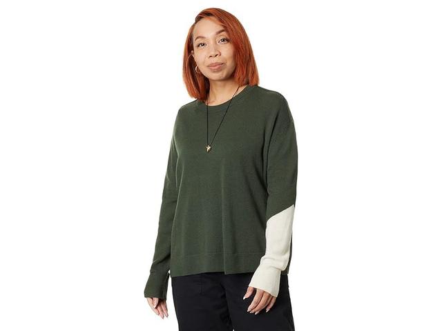 LABEL Go-To Sweater (Olive/Putty) Women's Clothing Product Image