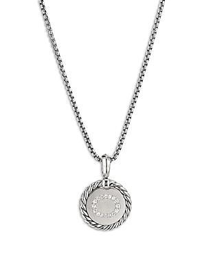 Womens Initial Charm with Pav Diamonds Product Image