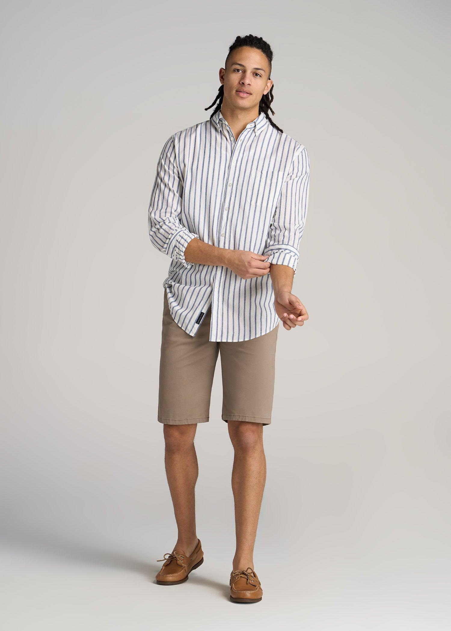 Chino Shorts for Tall Men in Dark Sand Male Product Image