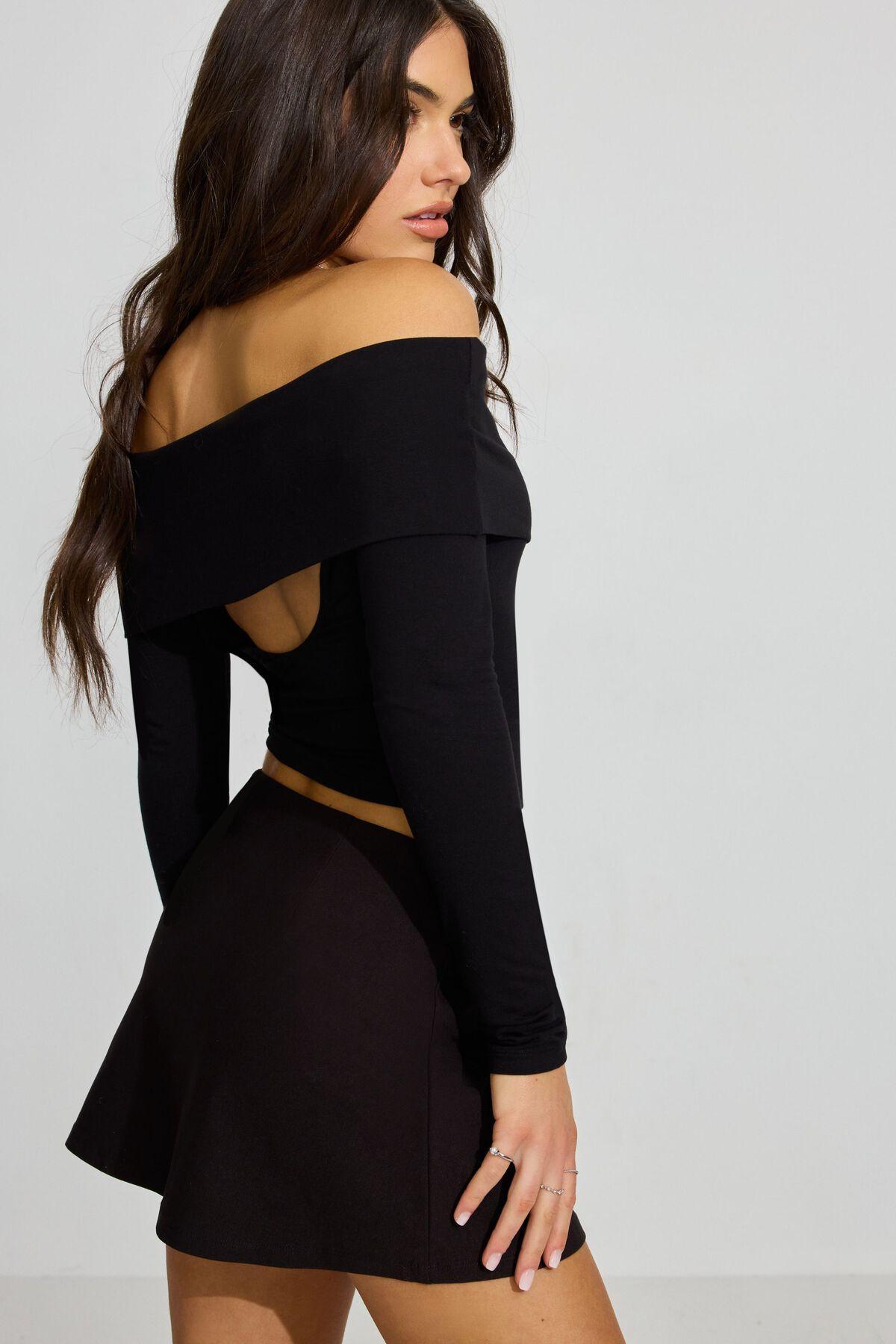 Open Back Long Sleeve Top Product Image