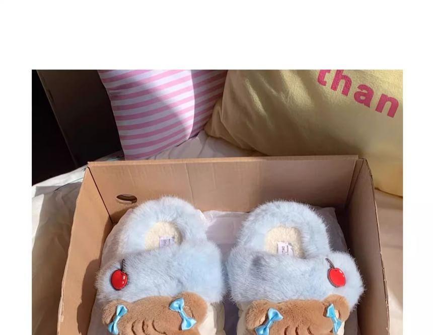 Cartoon Fluffy Slippers Product Image