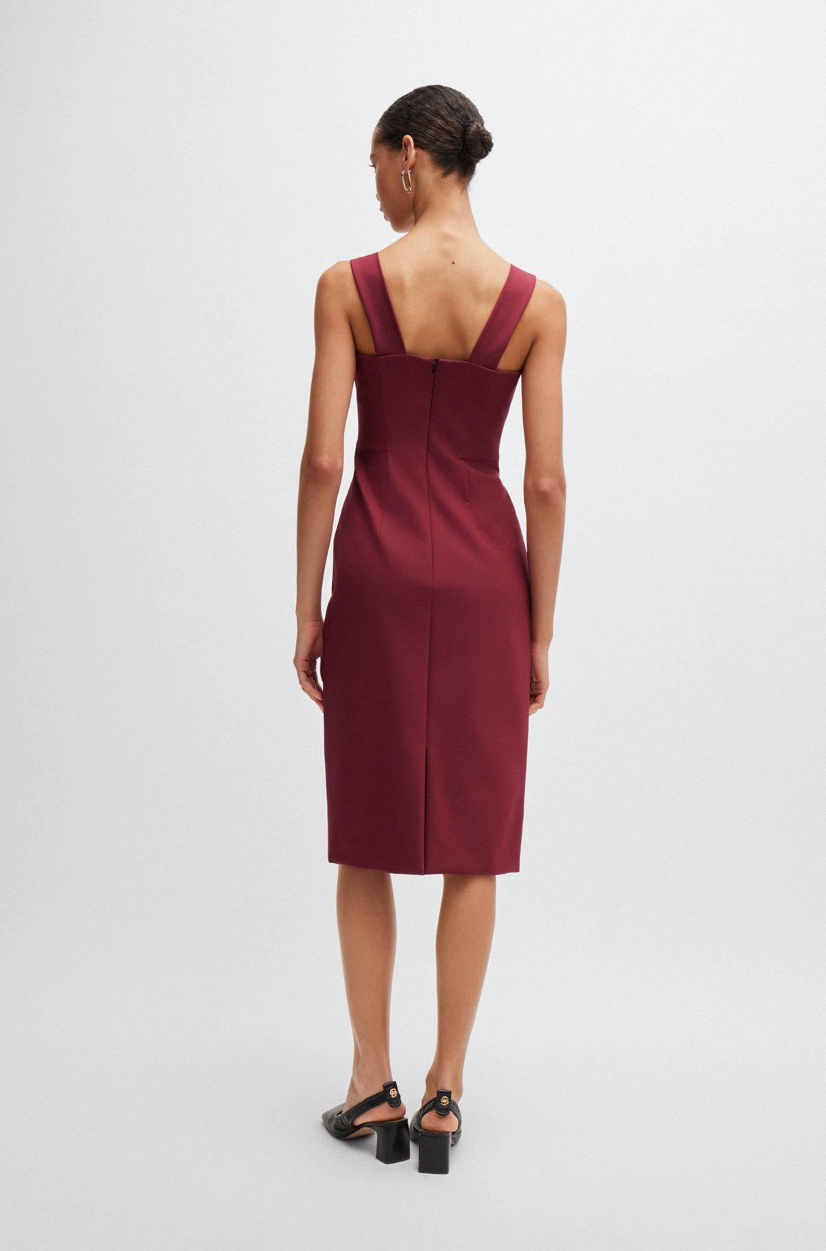 Extra-slim-fit dress in performance-stretch fabric Product Image