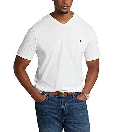 Polo Ralph Lauren Big  Tall Classic-Fit Short-Sleeve Cotton Jersey V-Neck T Product Image