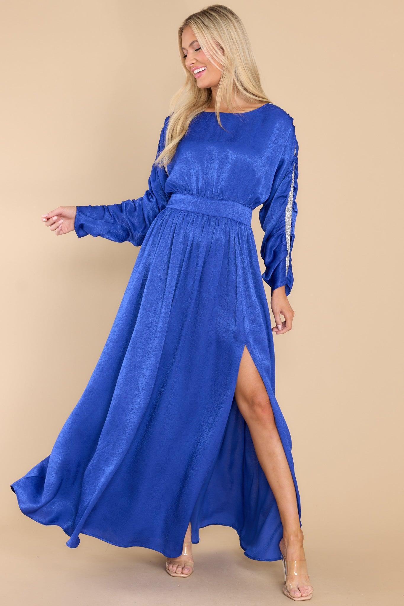 Aura Searching For The One Royal Blue Maxi Dress Product Image