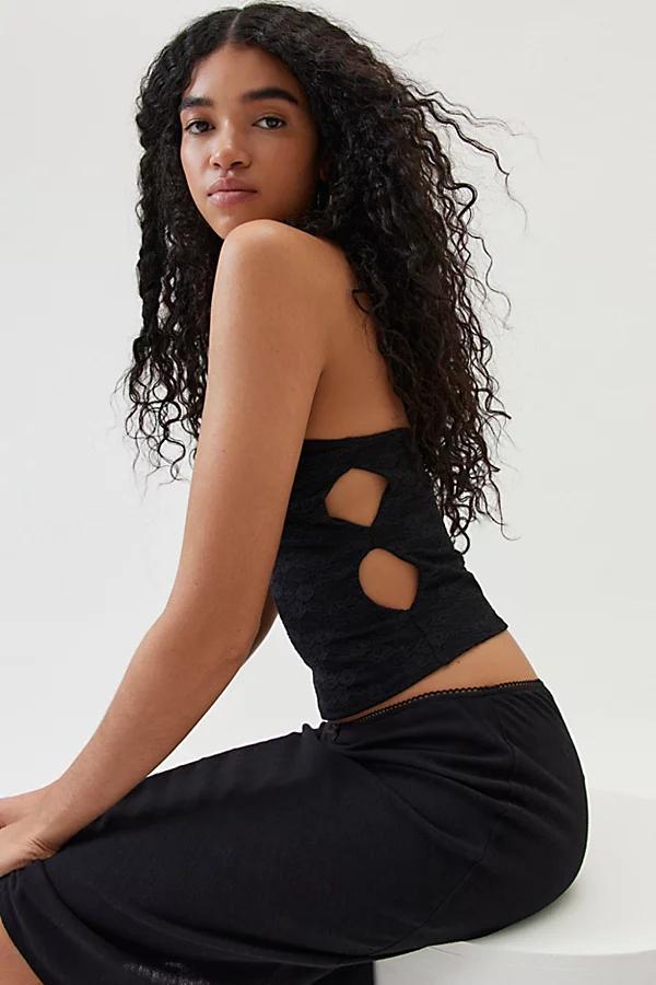 Urban Renewal Remnants Ruched Cutout Tube Top Womens at Urban Outfitters Product Image