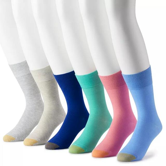 Mens GOLDTOE 6-Pack Cambridge Crew Socks Product Image