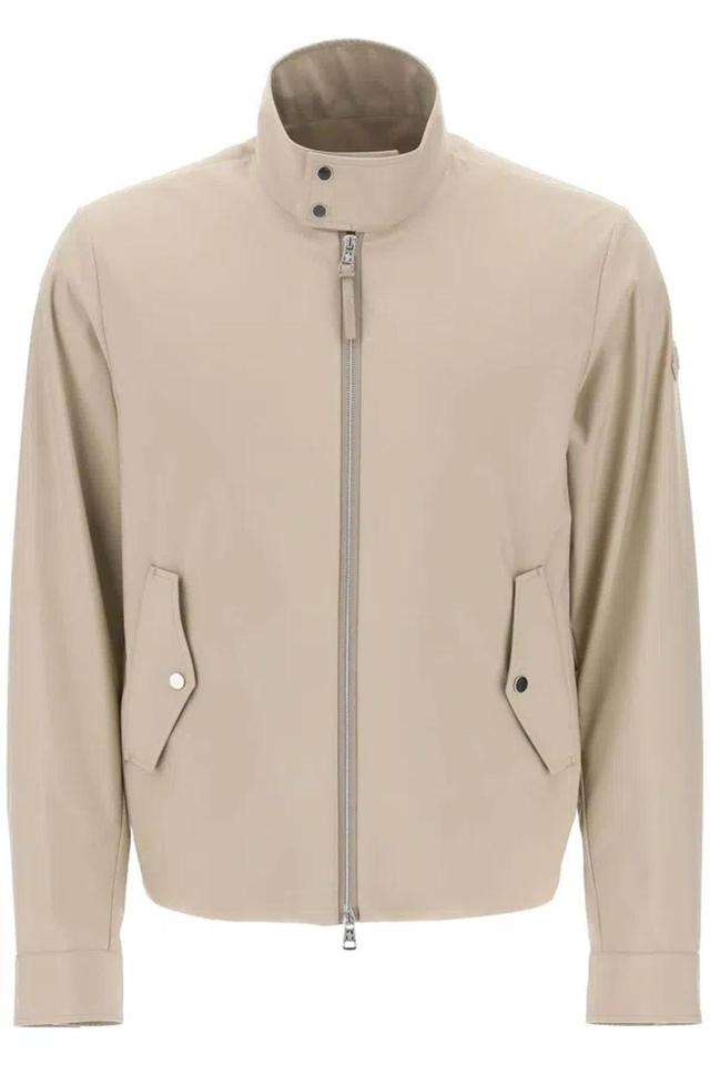 MONCLER Short Chaberton Jacket In Cream Product Image