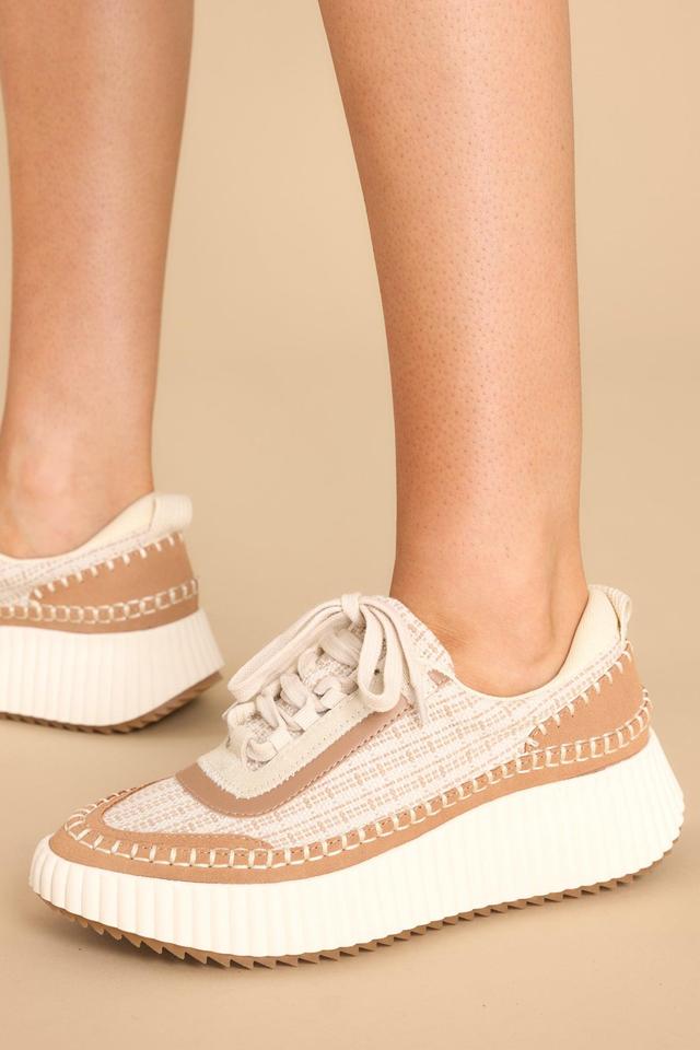 Dolce Vita Dolen Brown Multi Woven Sneakers Product Image