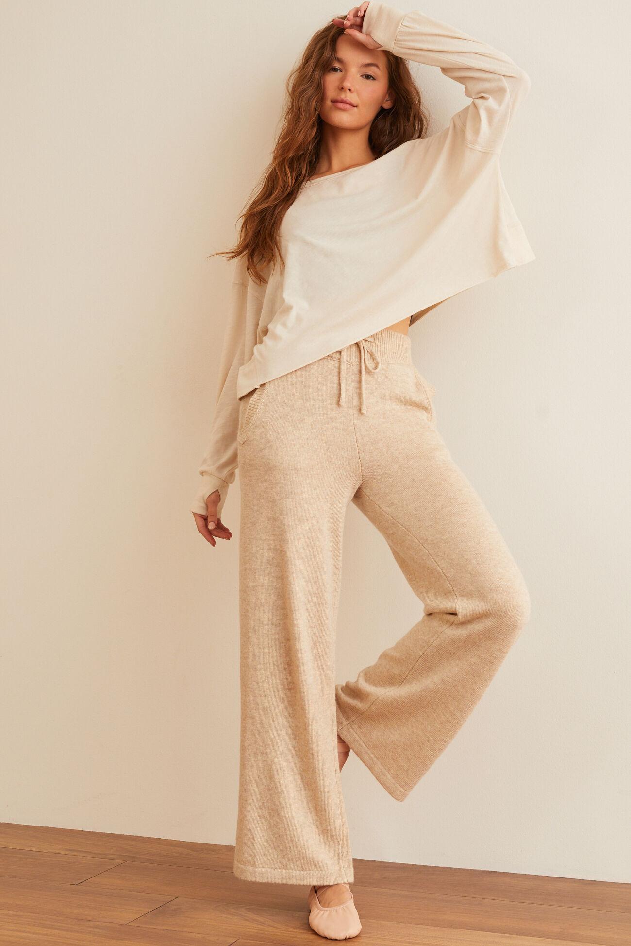 Unwind Wide Leg Sweater Pants Product Image