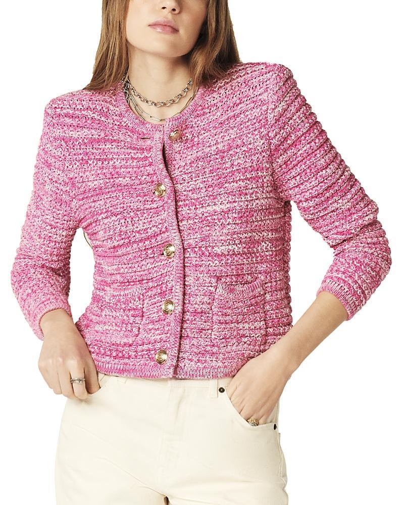 ba & sh Guspa Cropped Crewneck Cardigan Sweater Product Image