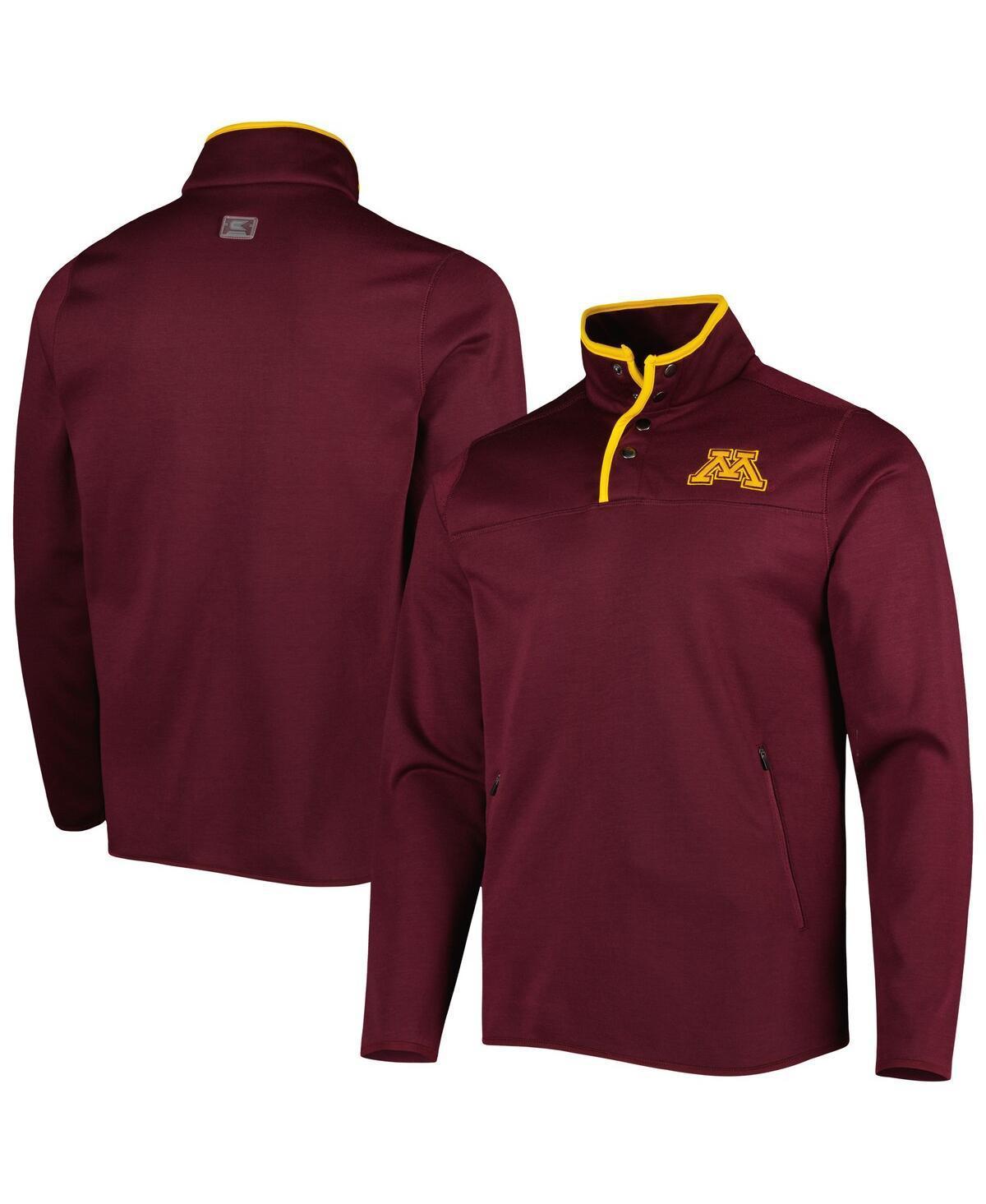 Mens Colosseum Maroon Minnesota Golden Gophers Rebound Quarter-Snap Jacket Product Image