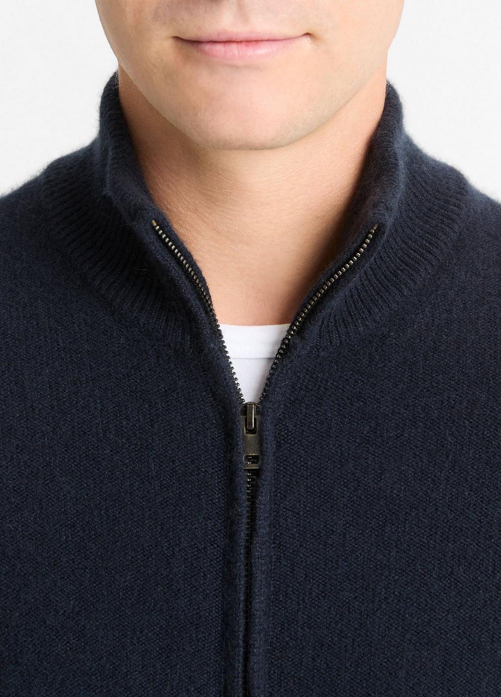 Plush Cashmere Full-Zip Sweater Product Image