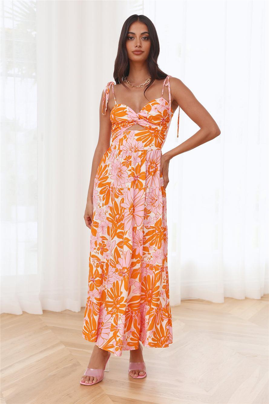 Summer Activity Maxi Dress Orange Product Image