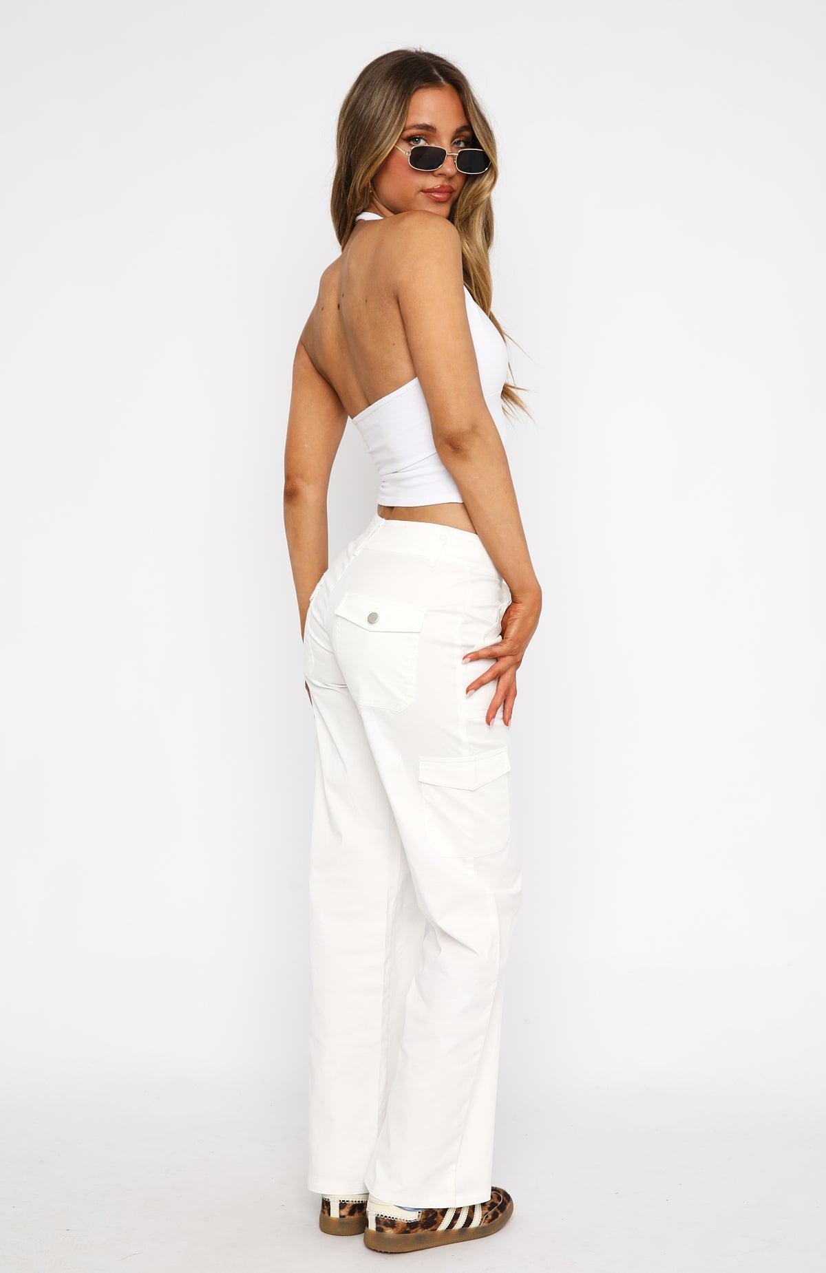 No Destination Pants White Product Image