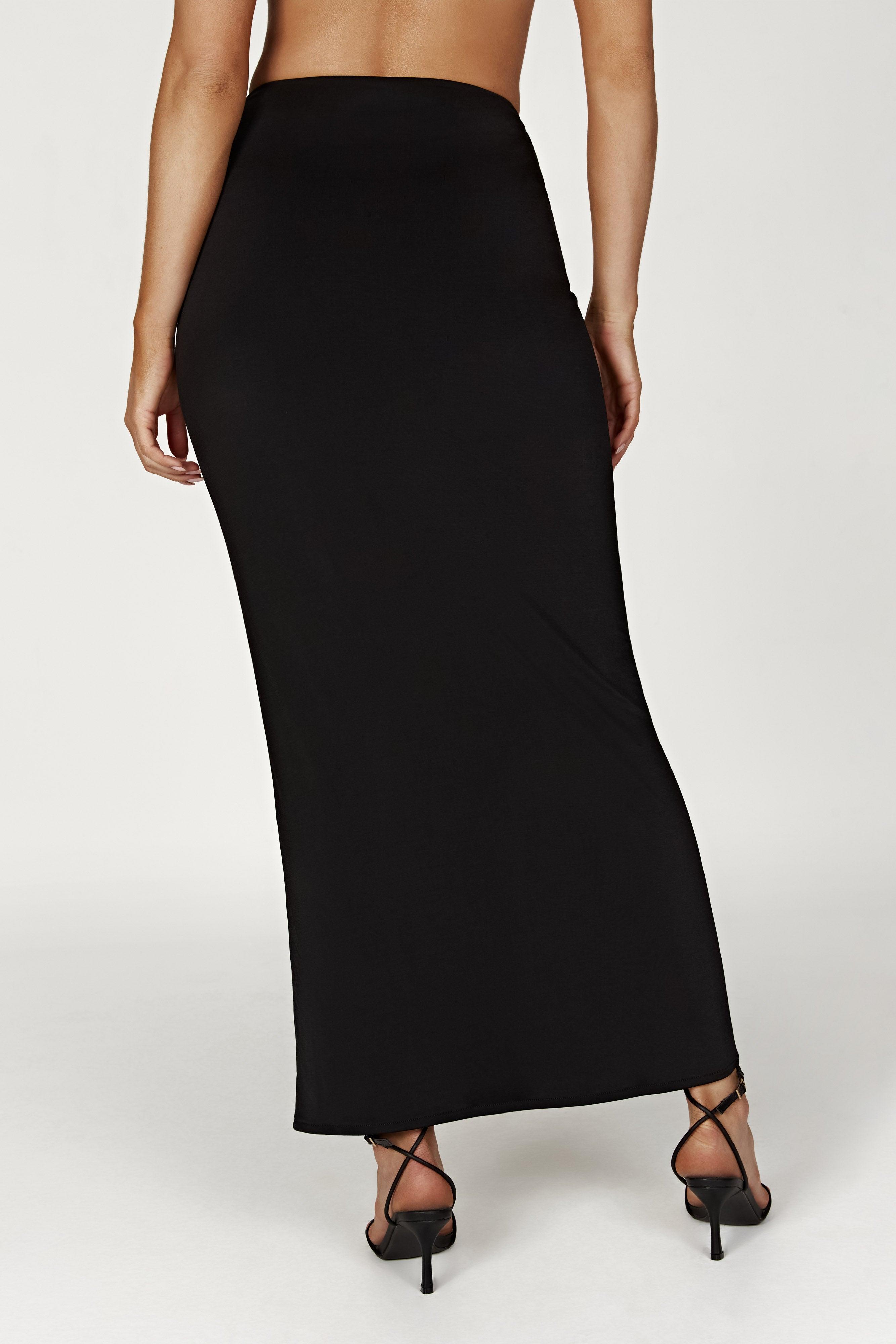 Ceri Maxi Twist Skirt - Black Product Image