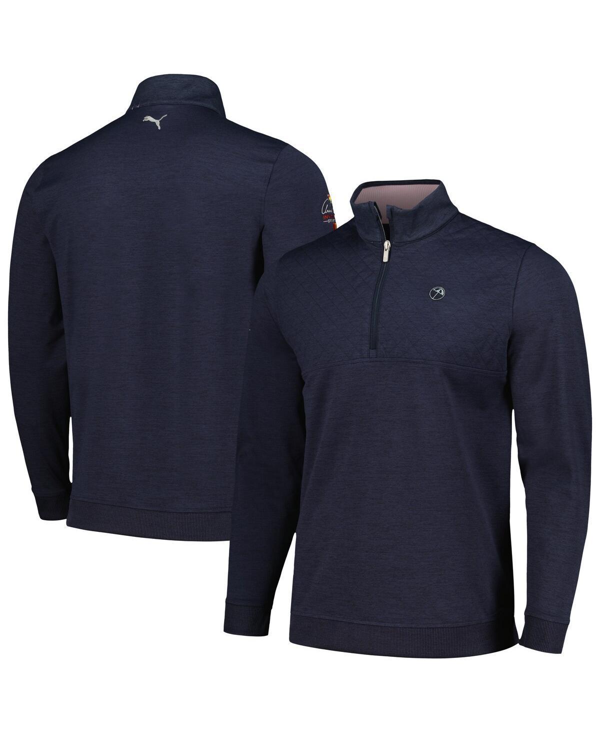 PUMA Golf Arnold Palmer Cloudspun Castle 1/4 Zip (Navy Blazer Heather) Men's Clothing Product Image