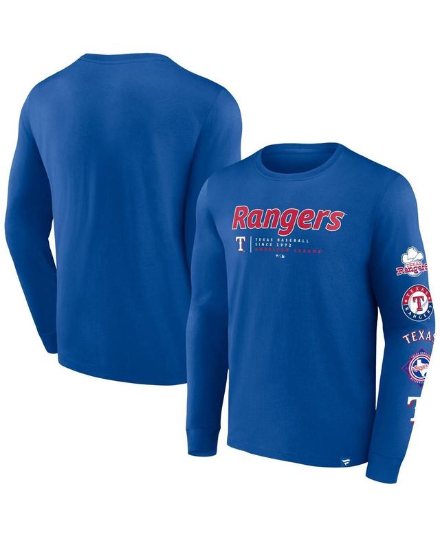 Mens Fanatics Branded Royal Los Angeles Dodgers Strike the Goal Long Sleeve T-Shirt Product Image