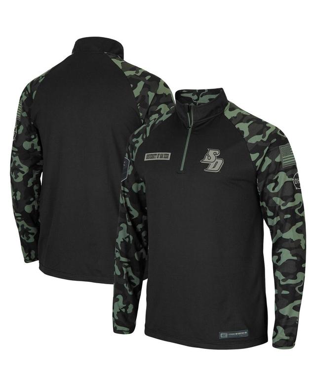 Mens Black San Diego Toreros Oht Military-Inspired Appreciation Take Flight Raglan Quarter-Zip Jacket - Black Product Image