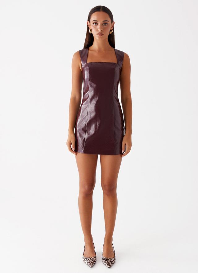 Samantha Mini Dress - Deep Red Product Image